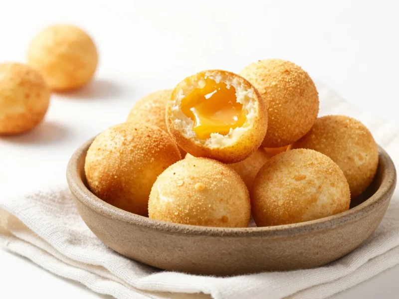 Pão de queijo mineiro: crocante por fora, elástico por dentro